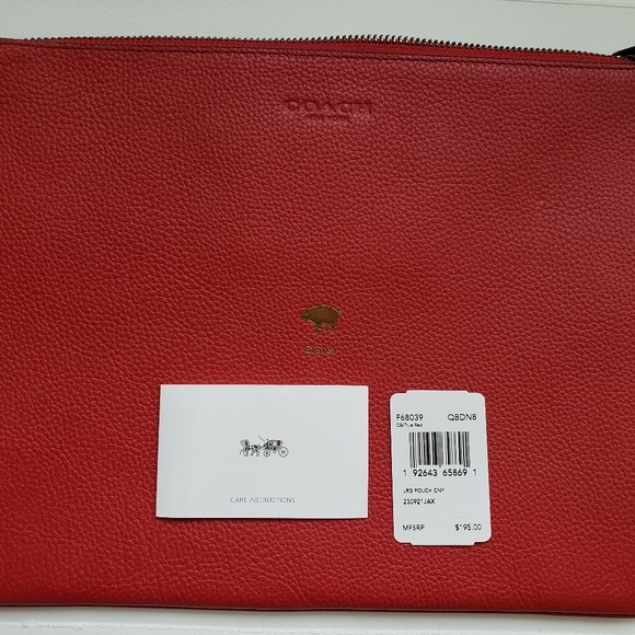 NWT Coach Year of the Pig CNY Large Pouch - Picture 4 of 6